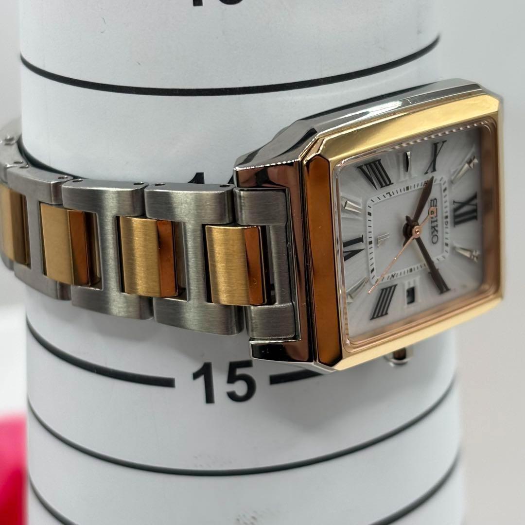 稼働品☆　SEIKOセイコー　ルキア　lk スクエア　電波ソーラー腕時計