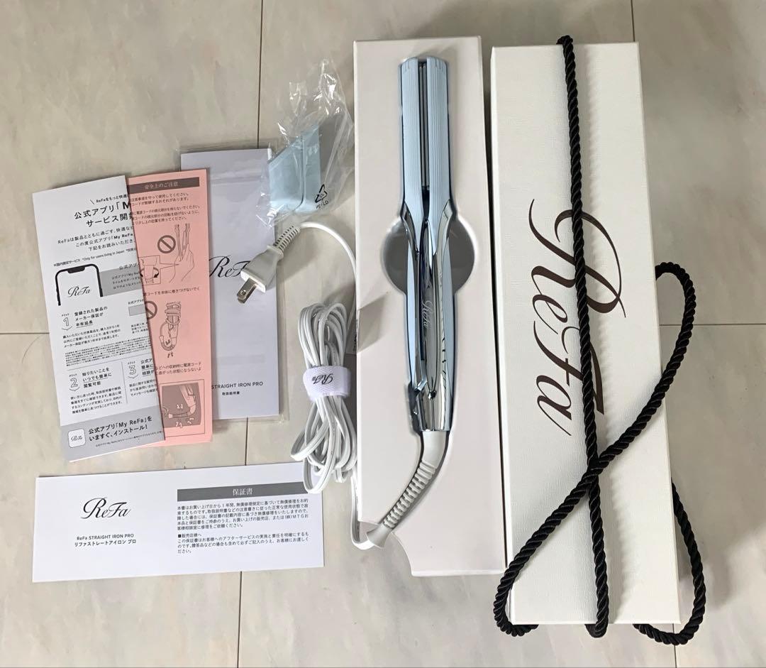 う*た様 美品です！ReFa ストレートアイロンプロ ホワイト リファ　使用回数