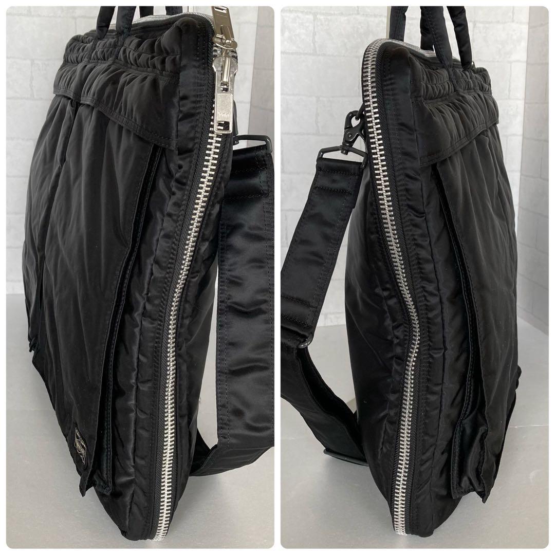 未使用級 完売品 ポーター タンカー 2way ガーメントバッグ ブラック