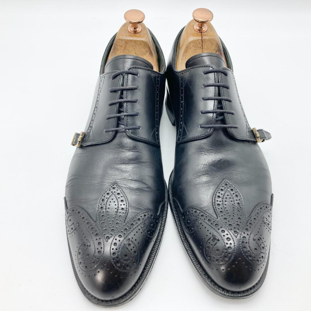 レア　ルイヴィトン　７　ウィングチップ　ドレスシューズ　ブラック　26cm相当