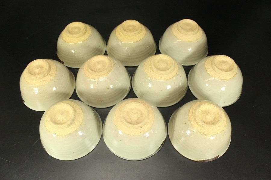 茶道具 絵唐津 数茶碗 十客 利左エ門 木箱付(メ1233)