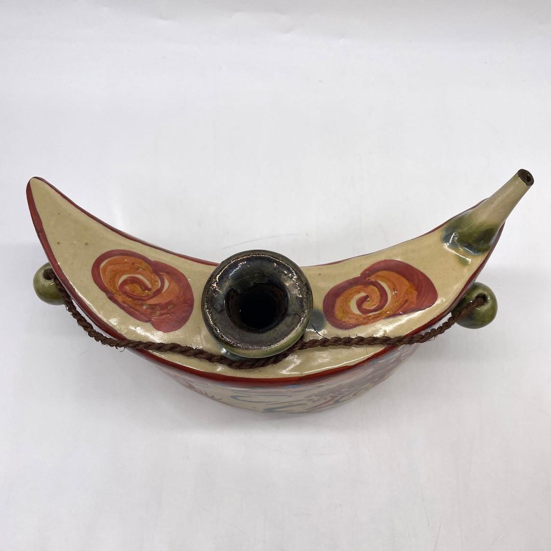 仁王窯　琉球壺屋焼　島袋常明造　龍文抱瓶