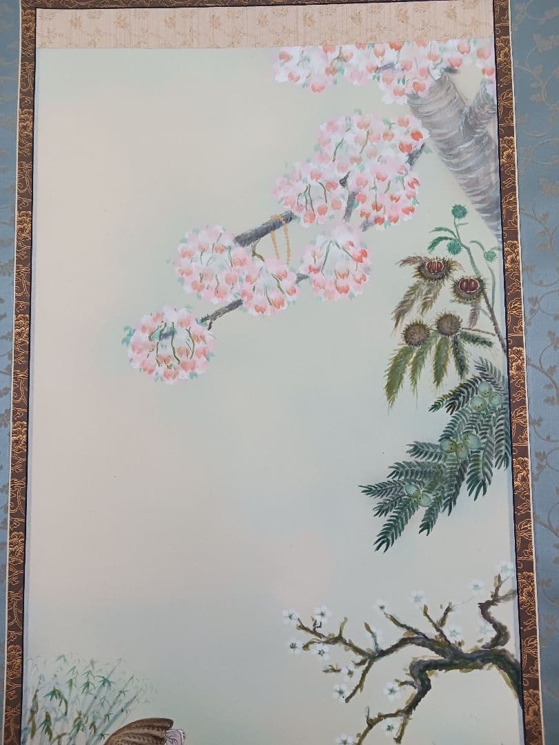 親鸞聖人、越後七不思議図、【真作】 絹地に山田邦人の手書作品送料無料