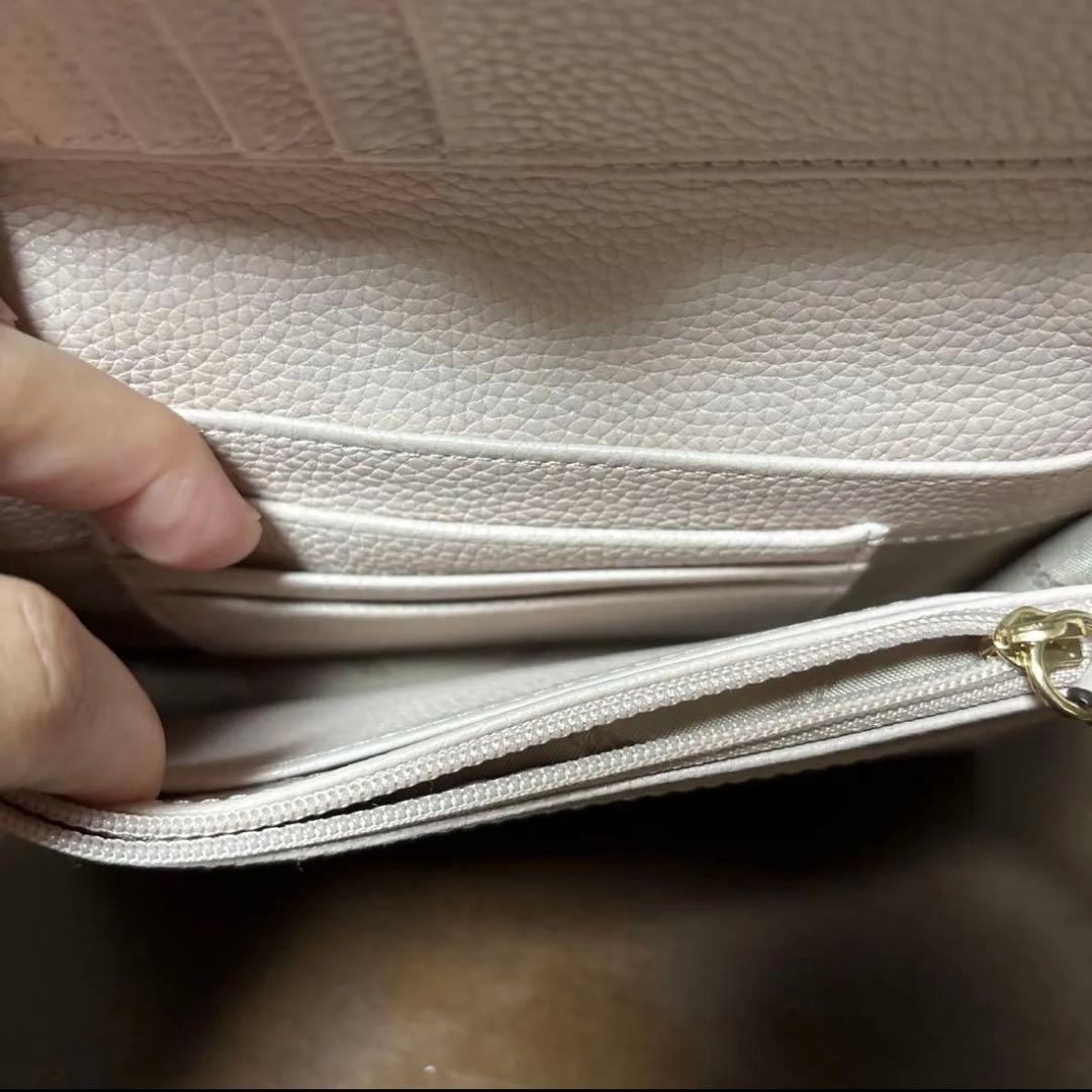 MICHAEL KORS 二つ折り2way財布 ベージュ/ピンク