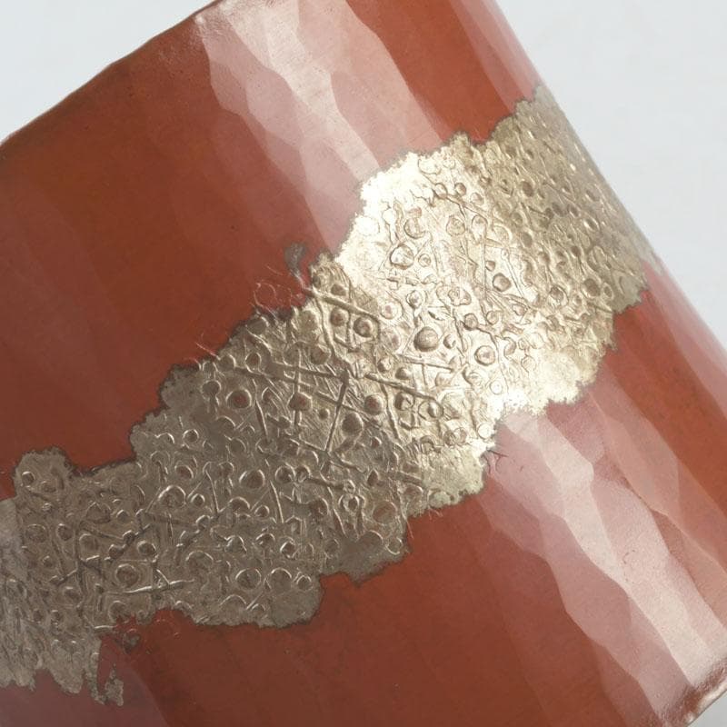 茶道具　銅製　鬼頭正信作　蓋置　共箱　V　9261