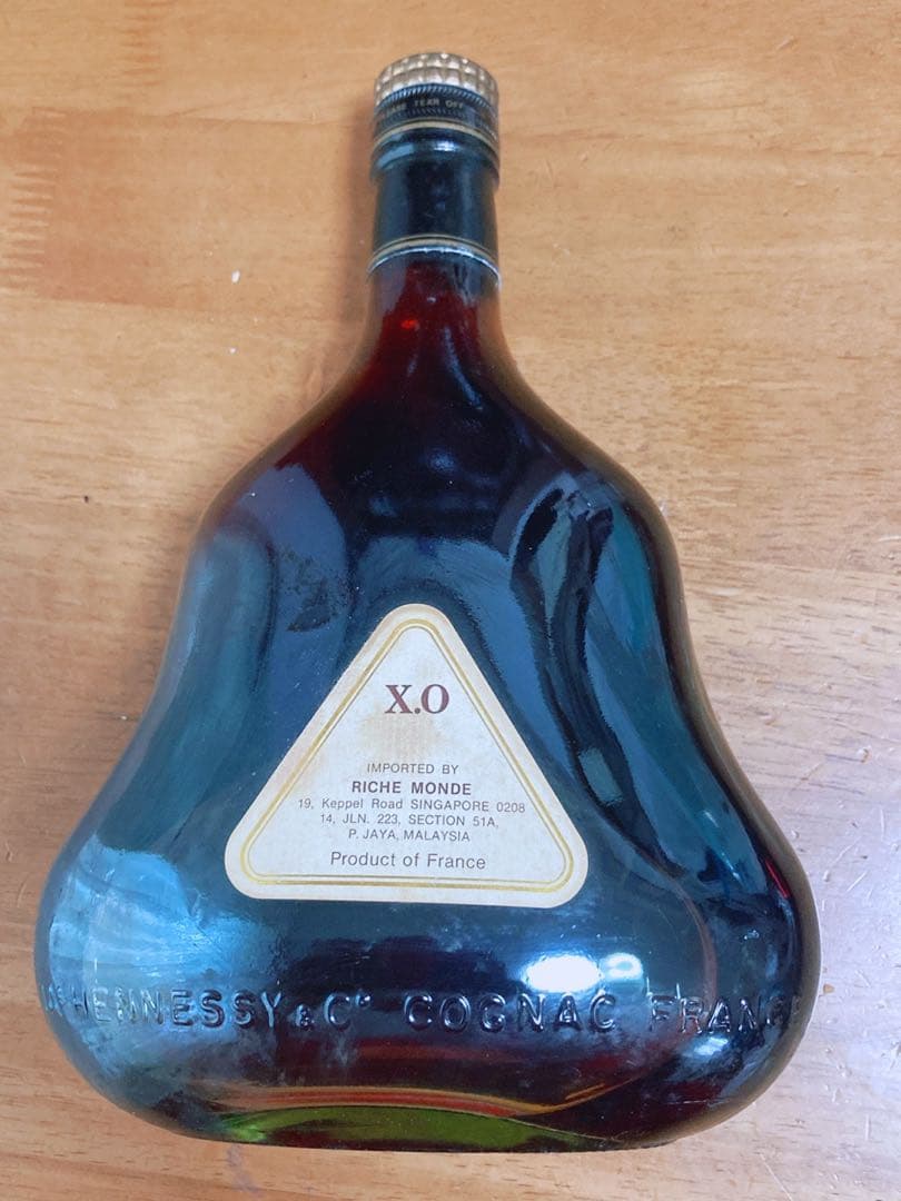 Hennessy X.O. コニャック　金キャップ　箱入り　未開栓