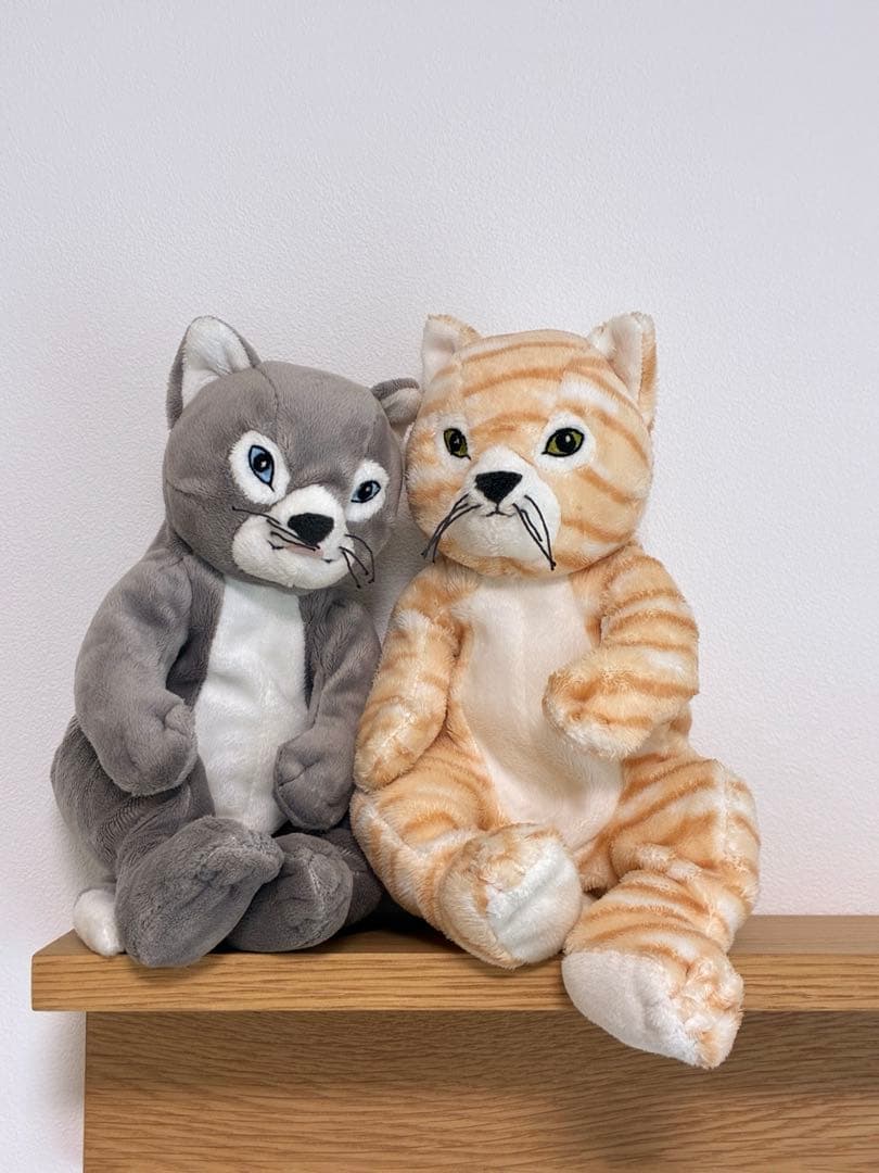 【廃盤レア美品】ヒグチユウコ　IKEA 猫ぬいぐるみ　せかいいちのねこモデル２匹