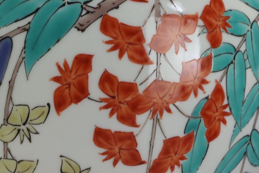 人間国宝 十四代 酒井田柿右衛門 本人最上位作 濁手 藤花文花瓶 共箱 共布 栞