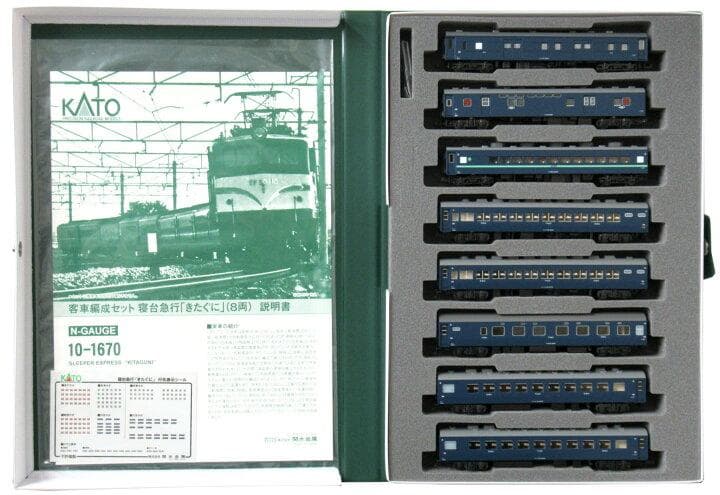 新品未使用KATO  客車編成セット 寝台急行 きたぐに 8両 10-1670