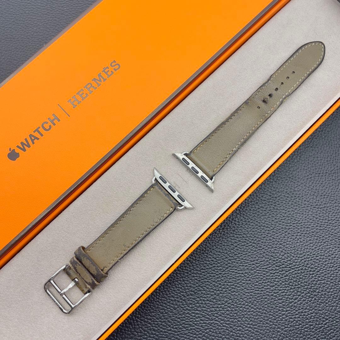 1278 Apple Watch エルメス　エトゥープ　アップル　HERMES