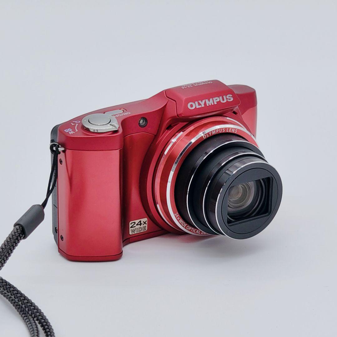 【動作確認済み】OLYMPUS SZ-14 デジタルカメラ レッド 24倍ズーム