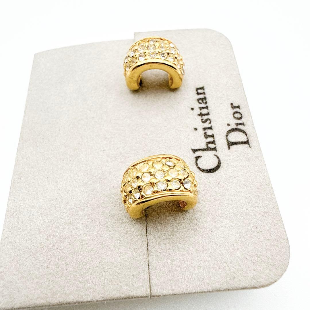 2962-1 極美品✨　Dior ピアス　CD ロゴ　希少　刻印