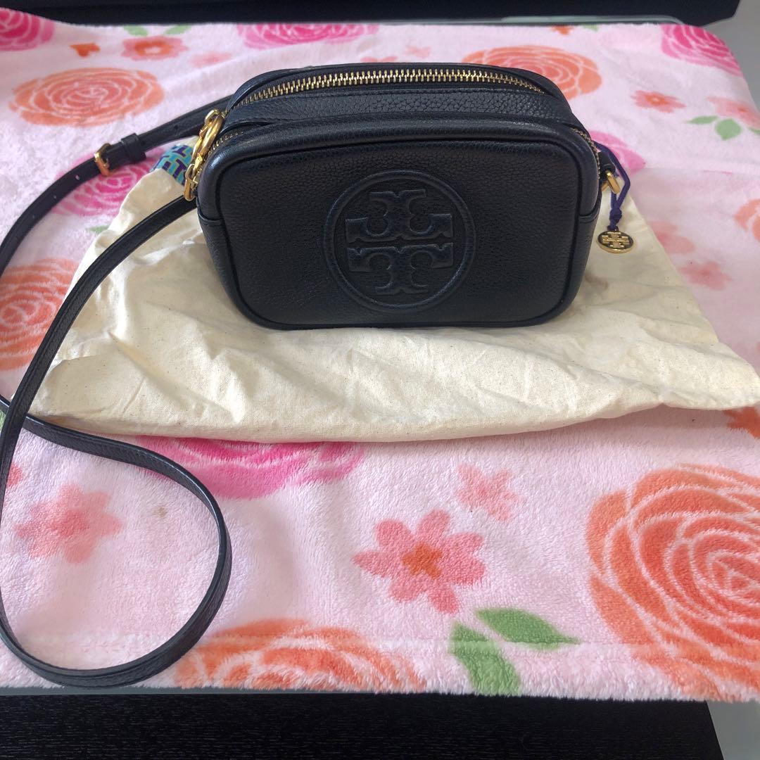 【週末値下げ】Tory Burch ブラックレザーショルダーバッグ