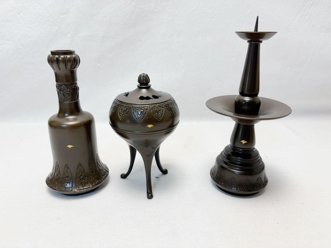 未使用 茶道具 今日庵淡交社 利休忌 三具足 天目茶碗天目台高杯 利休居士画像