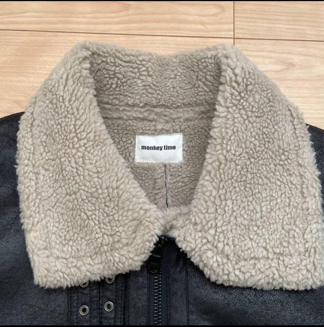 早い者勝ち！MONKEY TIME フェイクムートン ボア B-3 ジャケット