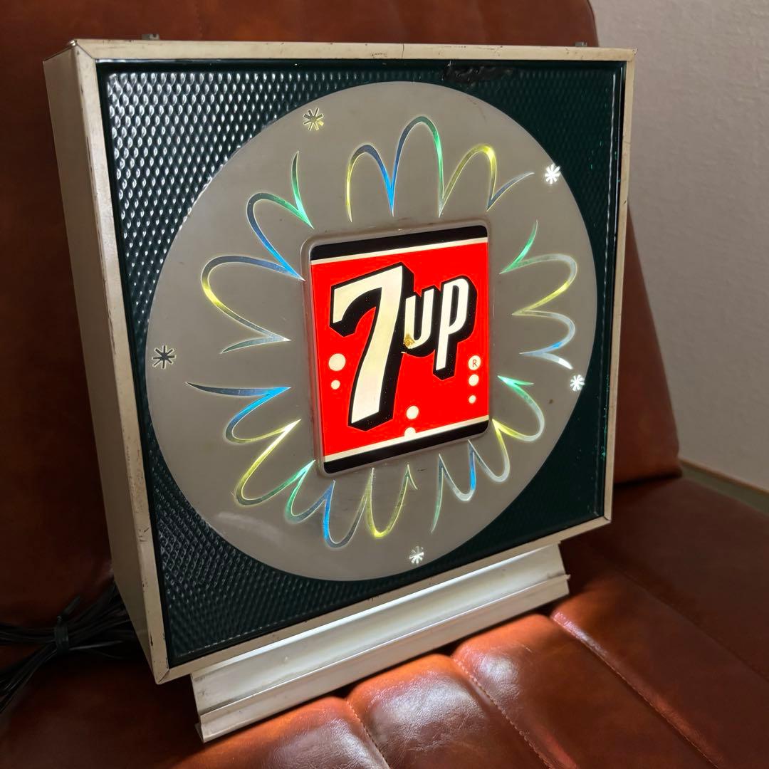 超激レア【7UP・セブンアップ】動くライトヴィンテージ看板