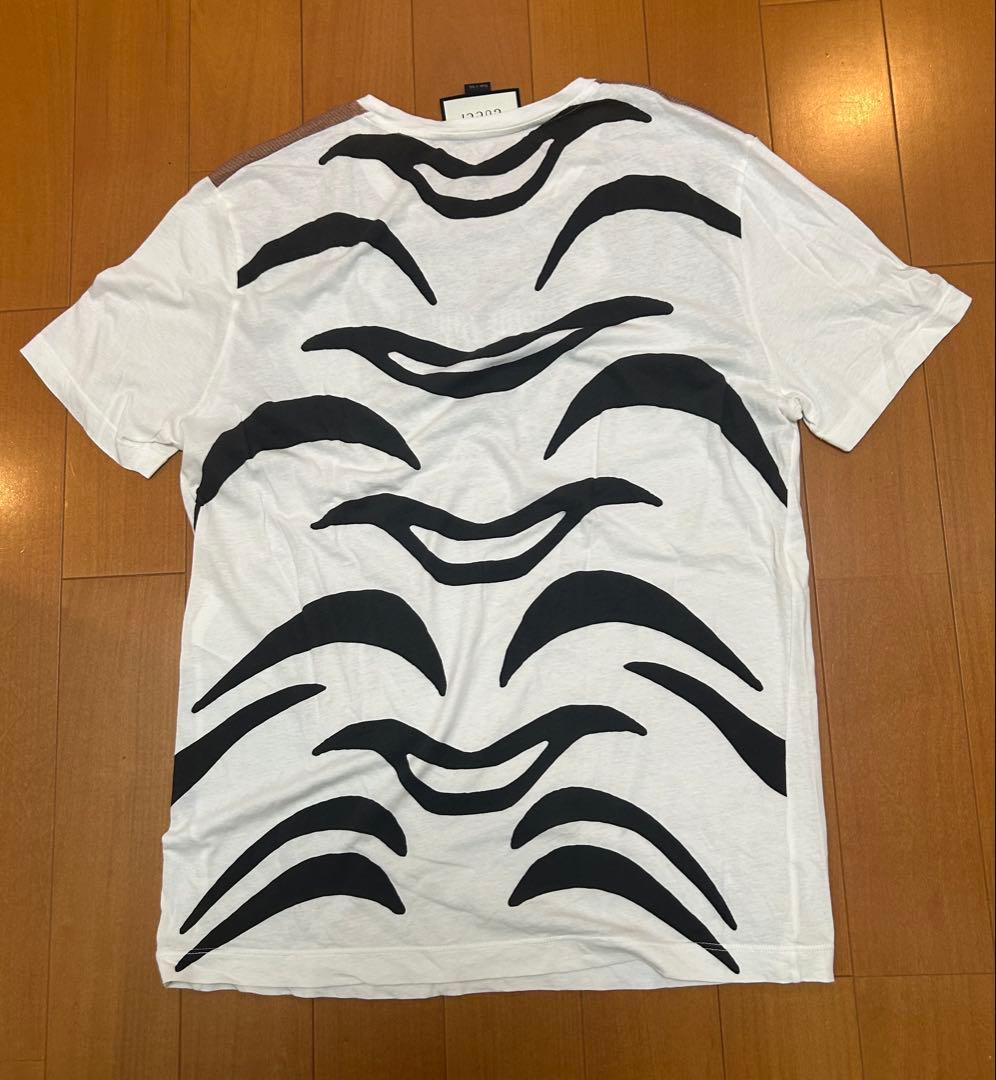 GUCCI タイガー プリント Tシャツ ホワイト M ミケーレ期