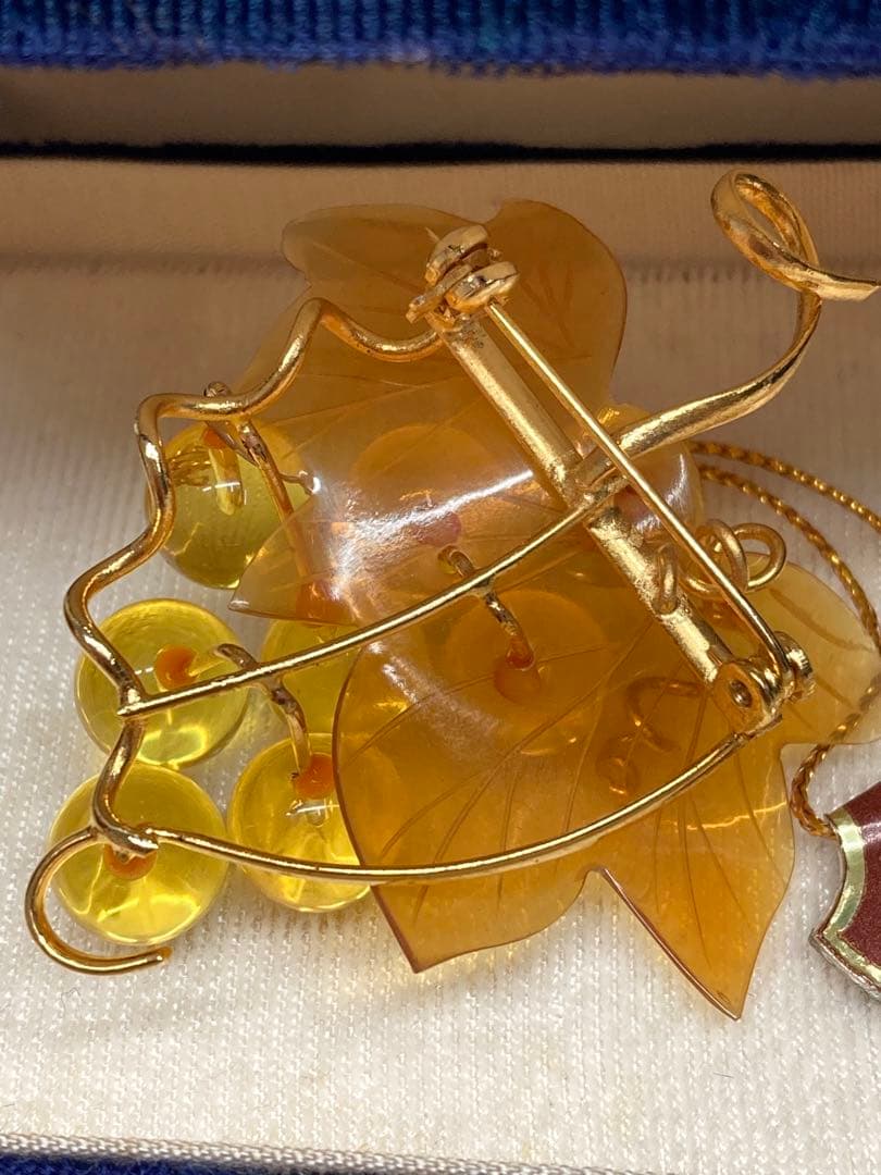 未使用品 本鼈甲 白甲 本珊瑚 赤珊瑚 本真珠 925 ブローチ ネックレス