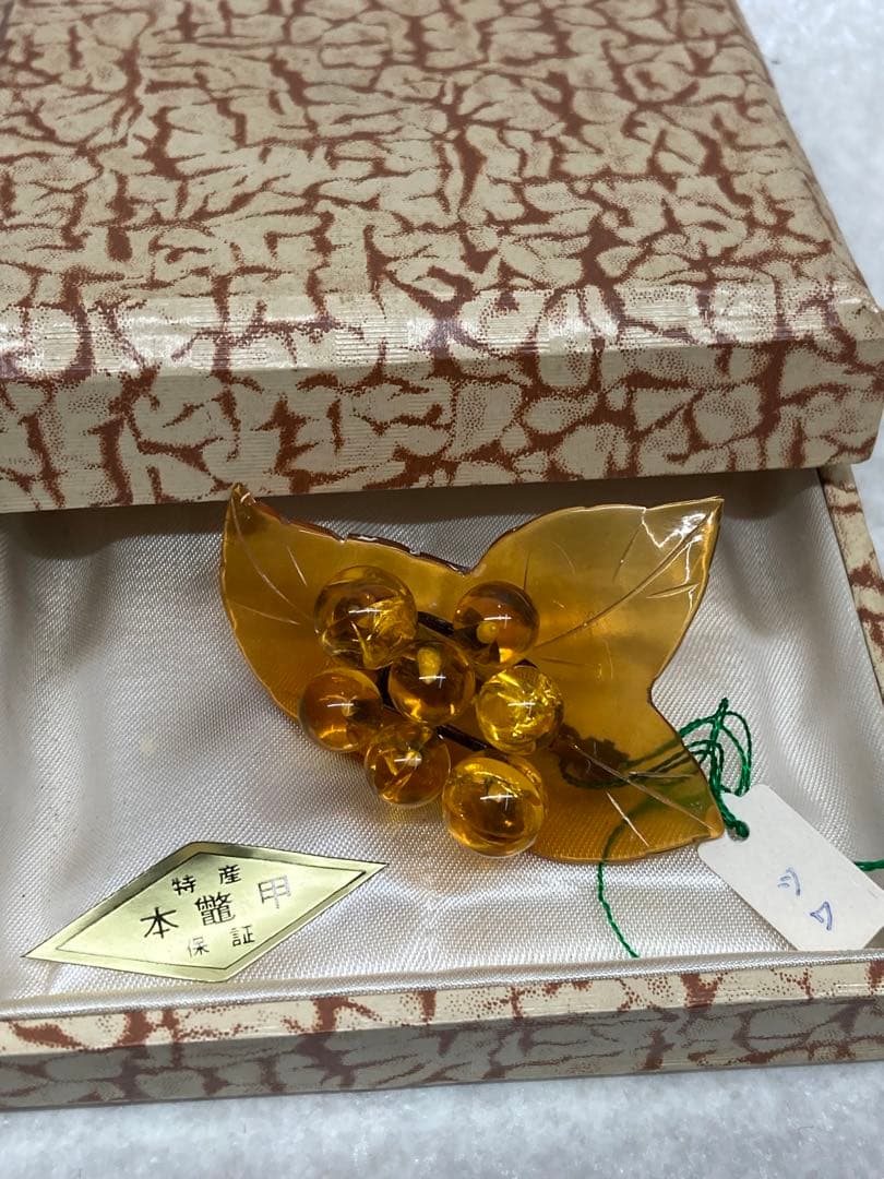 未使用品 本鼈甲 白甲 本珊瑚 赤珊瑚 本真珠 925 ブローチ ネックレス