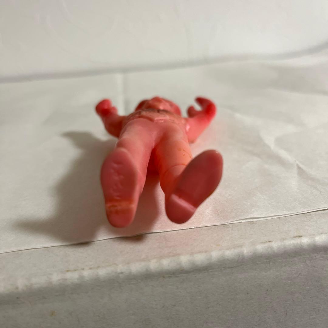 ⚠️希少　当時物　仮面ライダー　カニバブラー　ピンク　ミニソフビ　　バンダイ