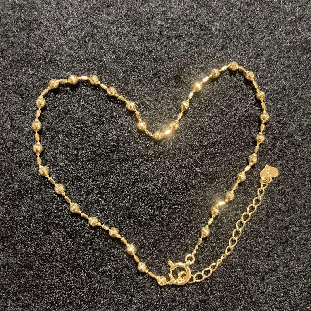 ★アンクレット 18金 ボールチェーン