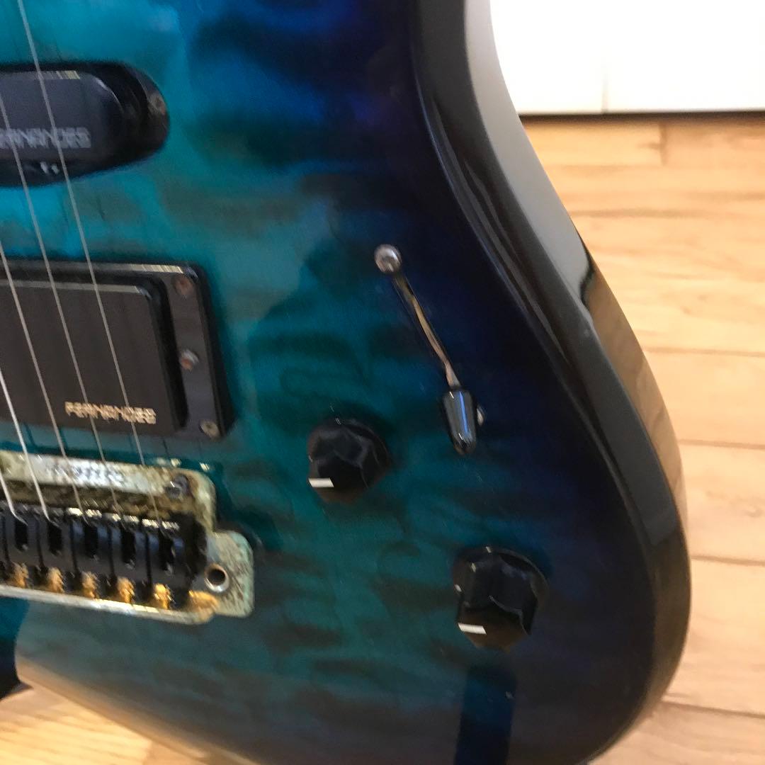 Fernandes エレキギター グラデーションブルー
