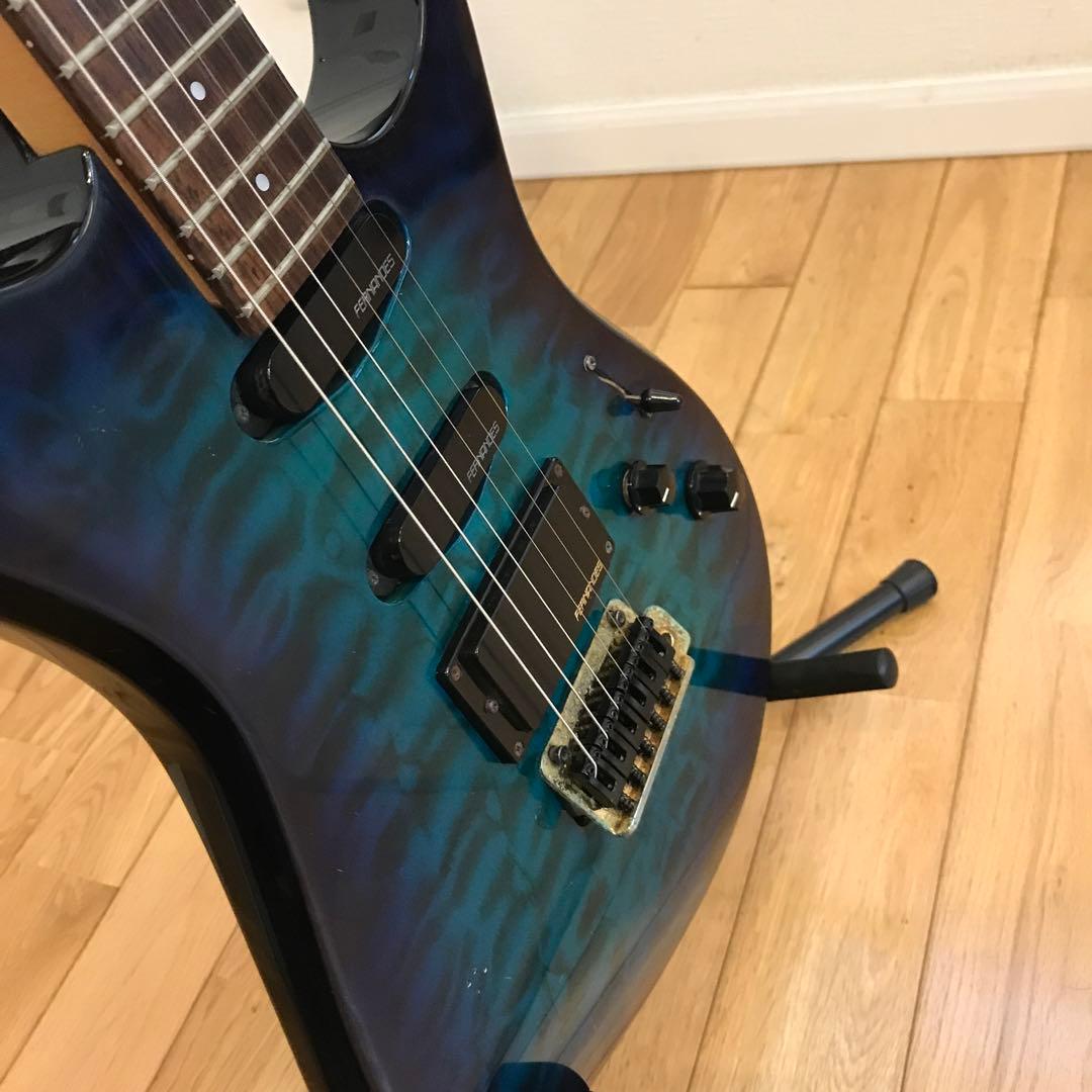 Fernandes エレキギター グラデーションブルー