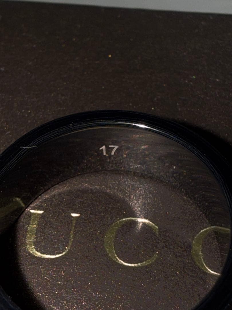 GUCCI ブラックリング サイズ17（57）号
