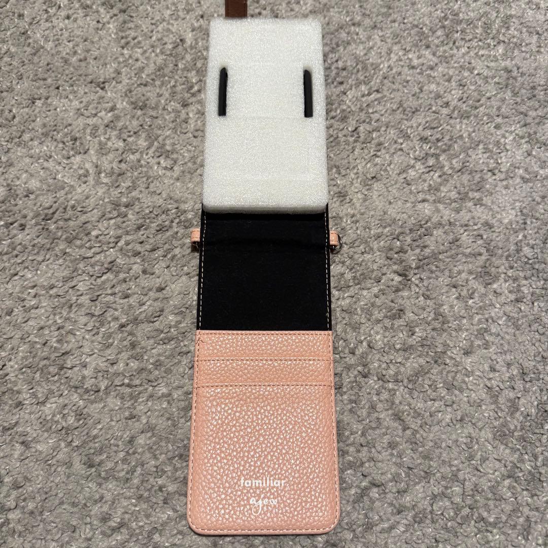 AJEW×FAMILIAR エジュー ファミリア マルチケースM ピンク