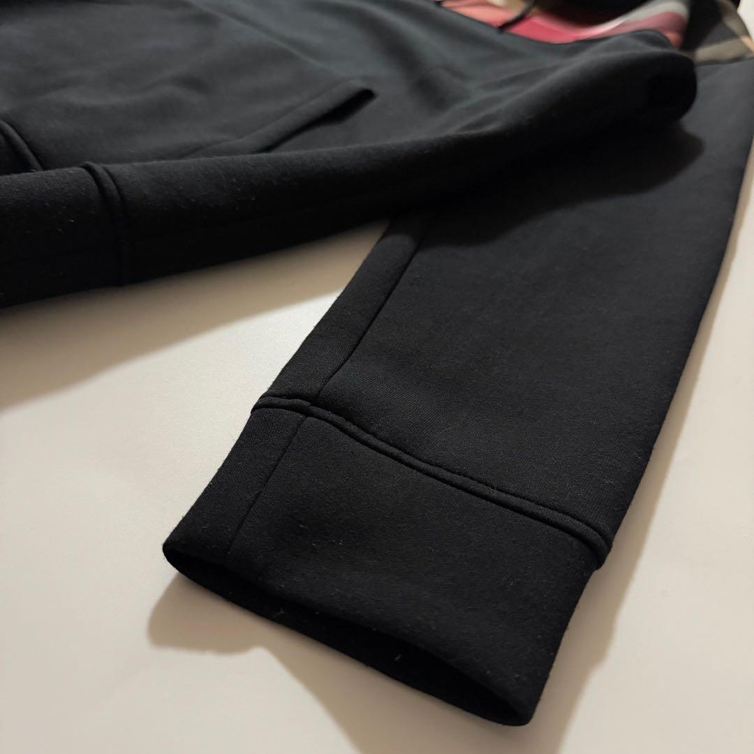 ブラックレーベルクレストブリッジ CBチェック切換えダンボールニットパーカー L