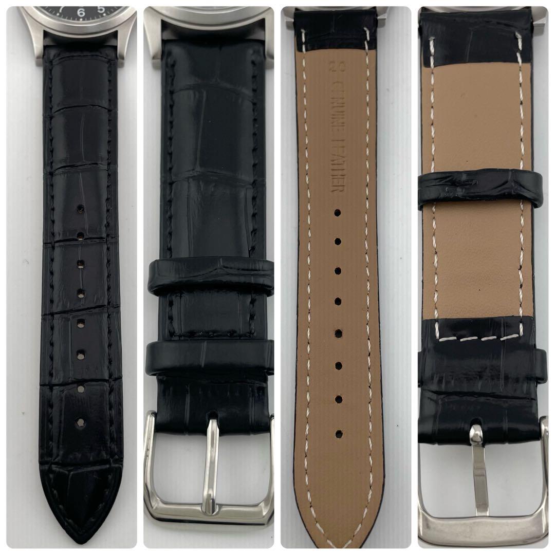 【稼働/新品ベルト】ハミルトン　Khaki カーキキング　王冠　腕時計　メンズ