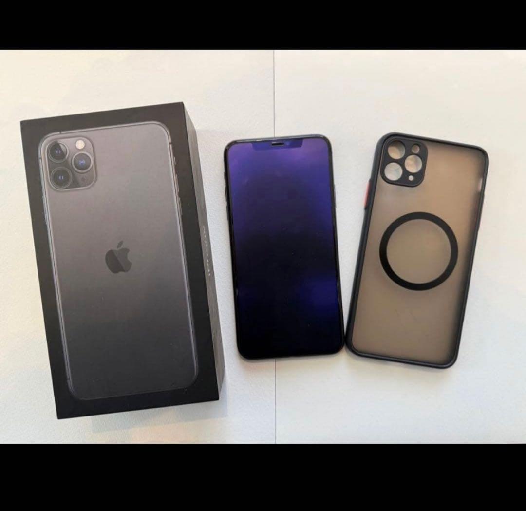 iPhone11promax256GB.本体.ケース.箱付！！