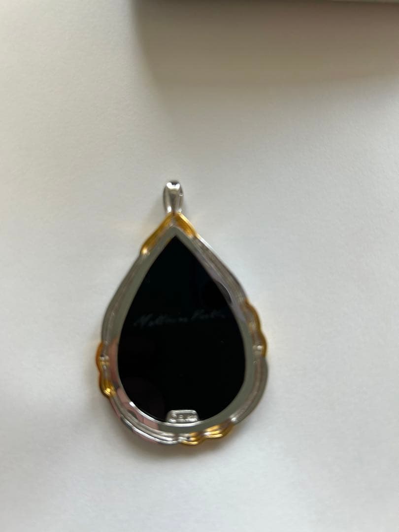 幸福　の　白　ふくろう　カメオ　ペンダント　IEI インペリアルエンタープライズ