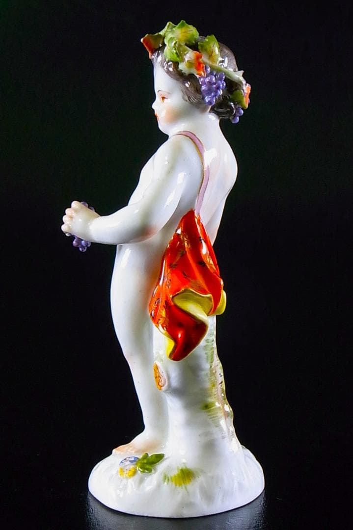 【 E860 】 真作保証品　マイセン　20世紀初頭作品　磁器人形　四季の寓意像