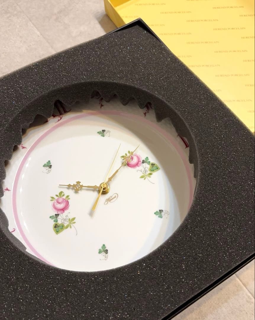 ヘレンド(HEREND) ウィーンのバラ　ウォールクロック