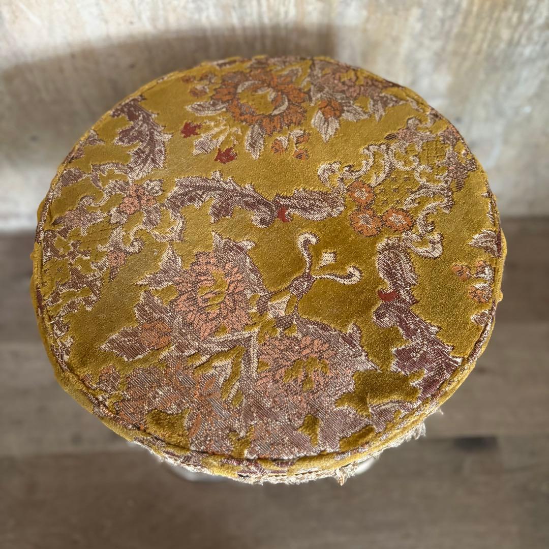 光洋　ヴィンテージ　フリンジ付　回転スツール