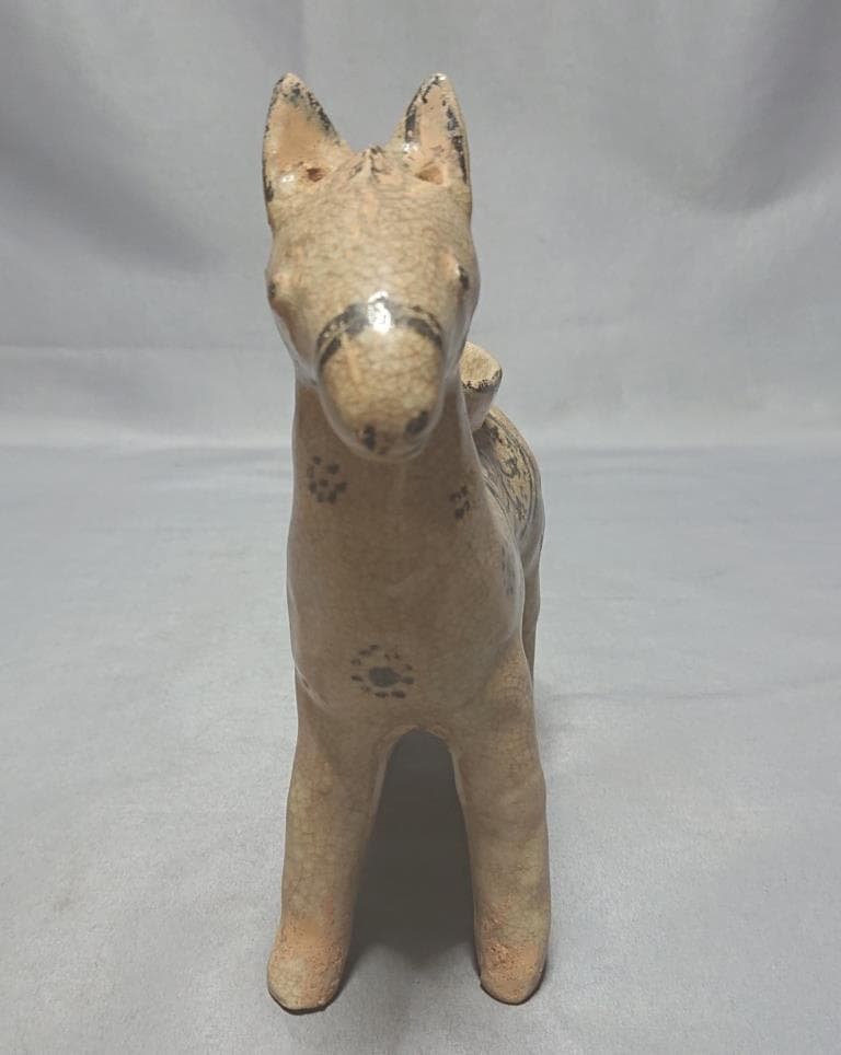 タイ　カロン窯　鉄絵馬形灯火器造形物　15～16世紀