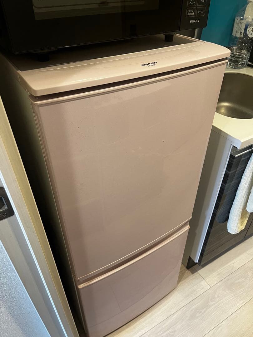 シャープ 冷蔵庫 SJ-14E2-P ピンク 2015年製