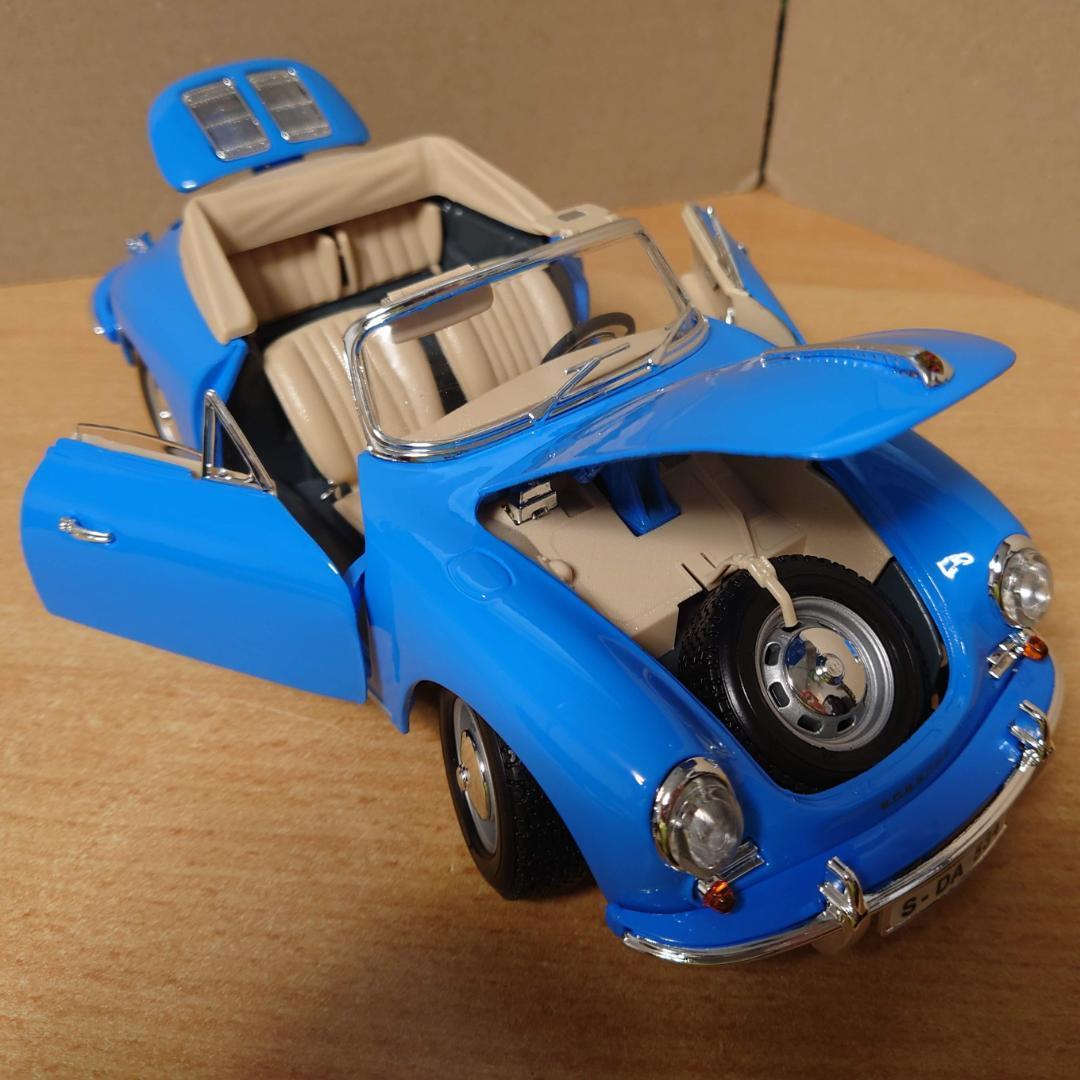 1/18 ポルシェ356B オープン ブルー PORSCHE 356B 1961