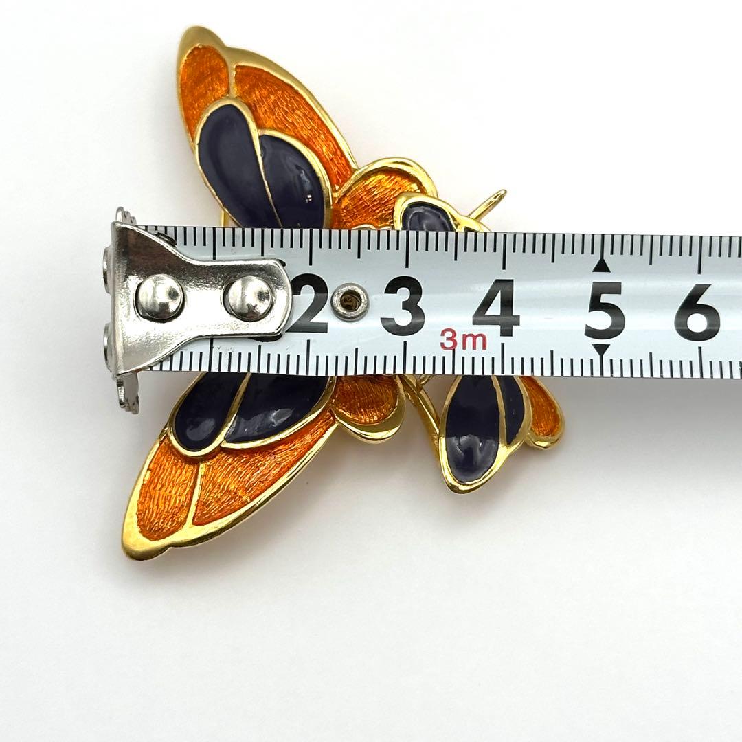 【希少・美品】Carven カルヴェン ブローチ バタフライモチーフ ゴールド