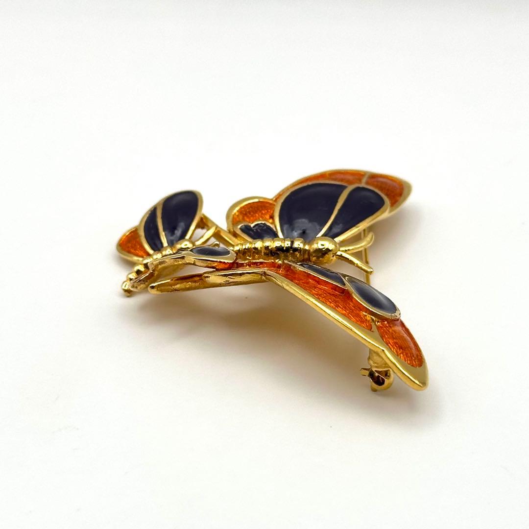 【希少・美品】Carven カルヴェン ブローチ バタフライモチーフ ゴールド