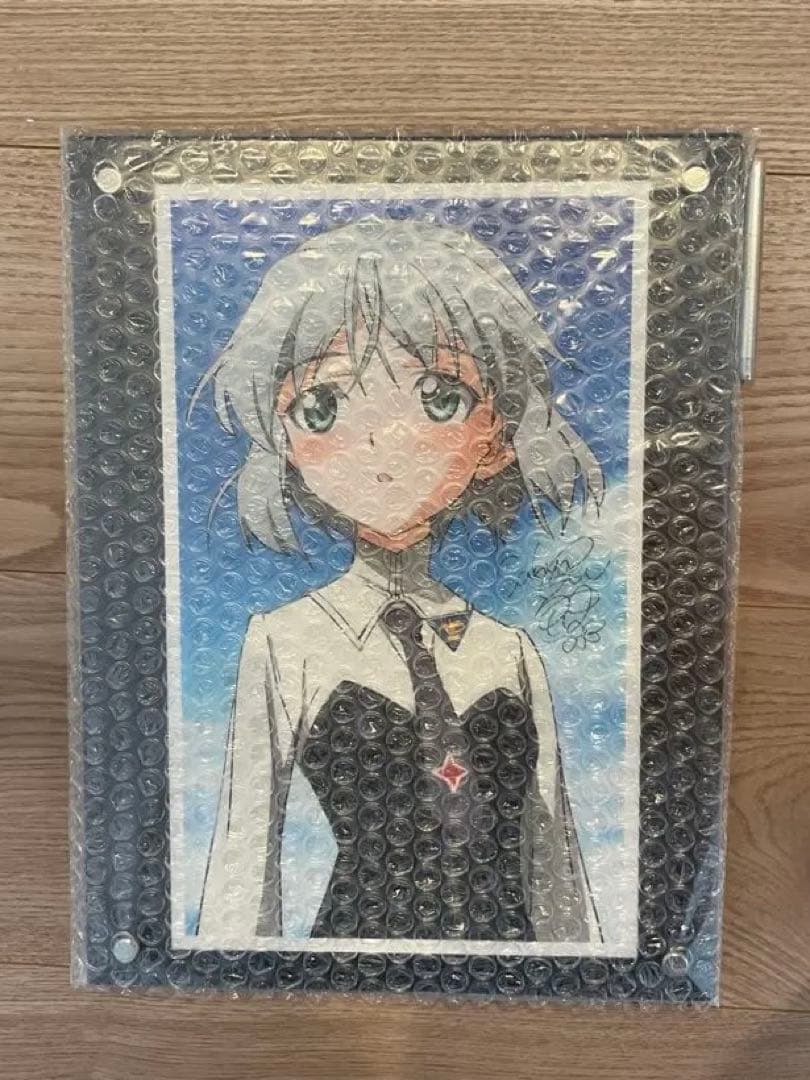 ストライクウィッチーズ 門脇舞衣さんの直筆サイン入り複製原画　サーニャ