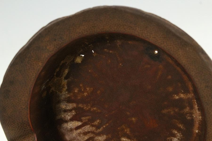 古竹 刻 霊芝 如意 柱掛 飾り(K-A912)