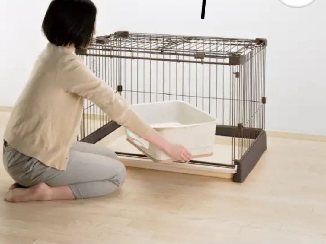 新品未使用 リッチェル 犬用ゲージ ブラウン色