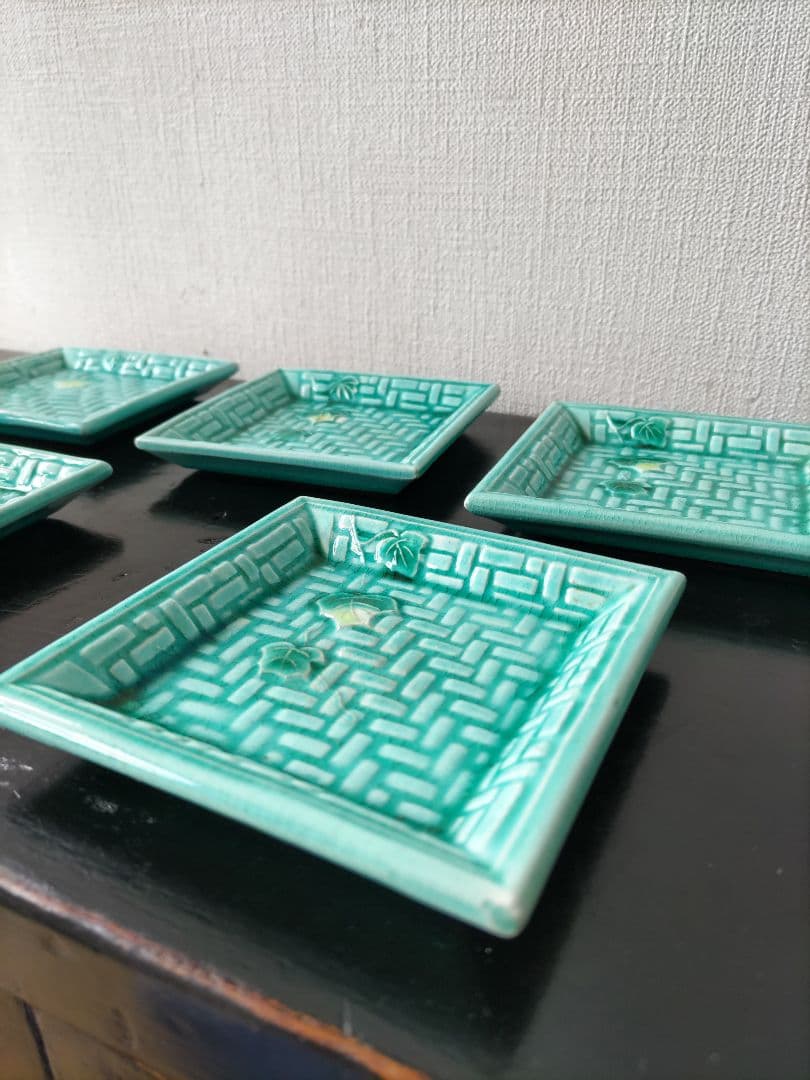 珉平焼網目豆皿5枚セット