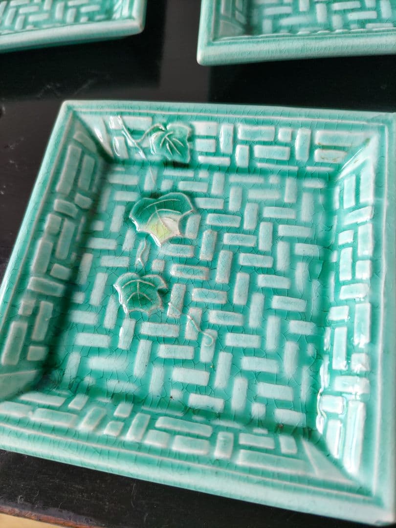 珉平焼網目豆皿5枚セット