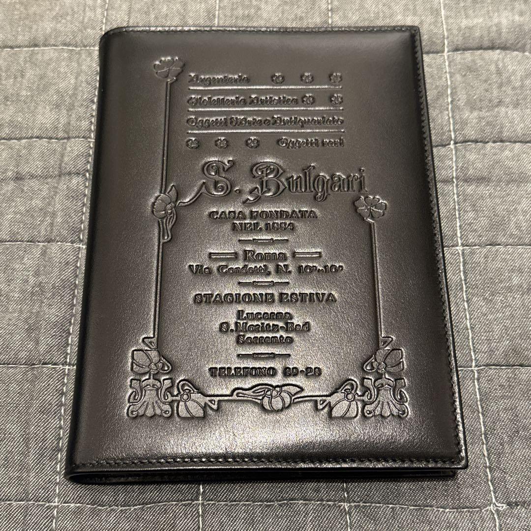 未使用 BVLGARIブルガリ コレツィオーネロゴS.Bulgariレザーノート