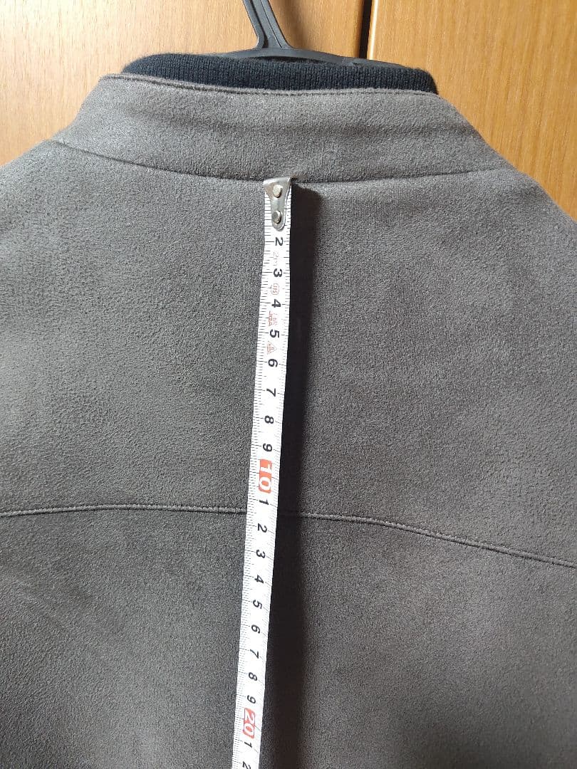 美品 AOURE ポンチスエード シングルライダース グレー Mサイズ