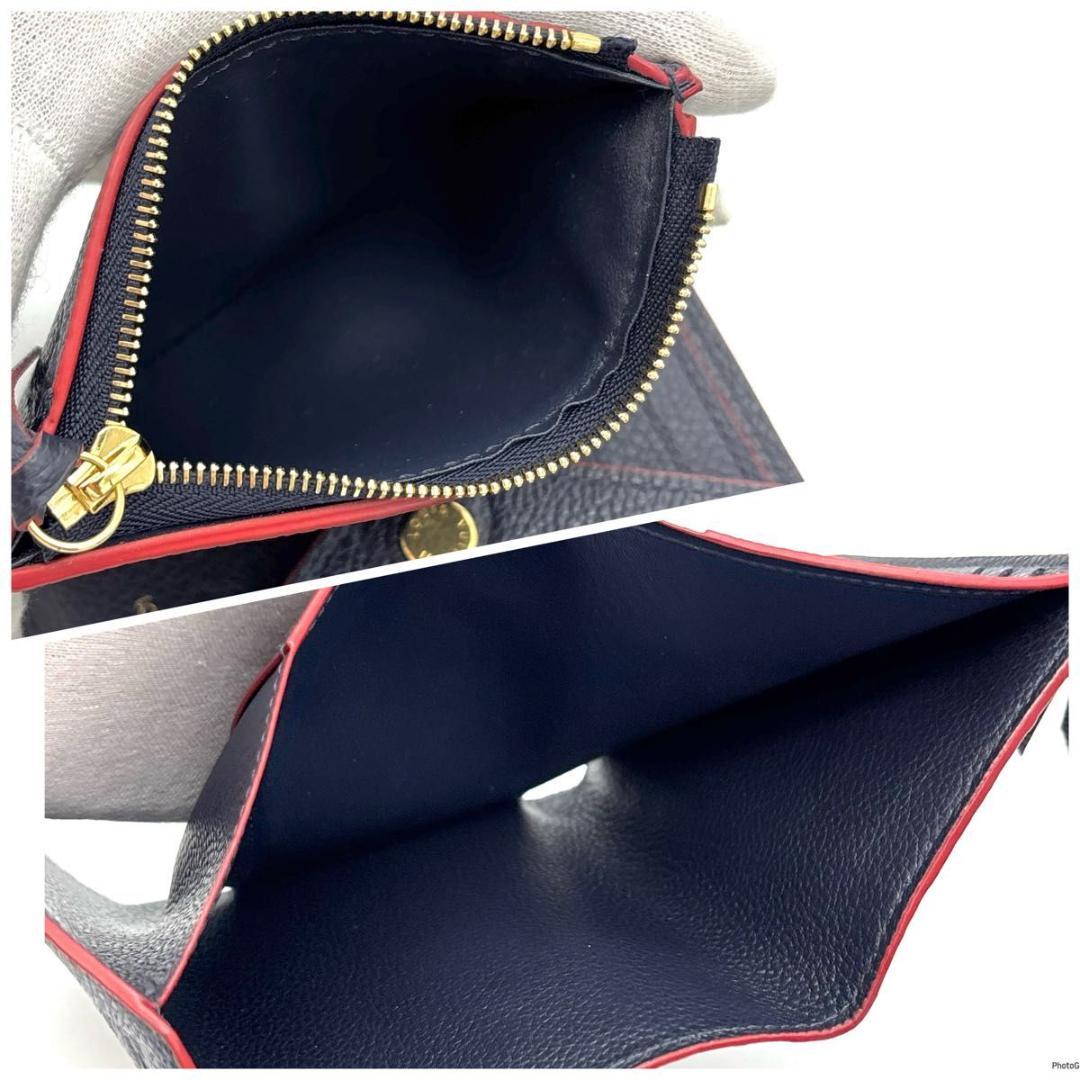 【未使用級】ルイヴィトン アンプラント ヴィクトリーヌ マリーヌ 三つ折り財布