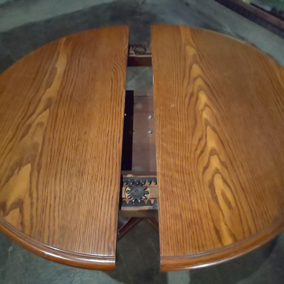 専用　シンリー ダイニングテーブル 伸長式 丸テーブル 木製 ヴィンテージ